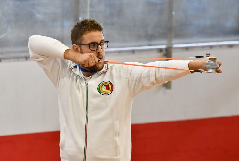 Alessandro Lilli, campione italiano tiro con la fionda 2022