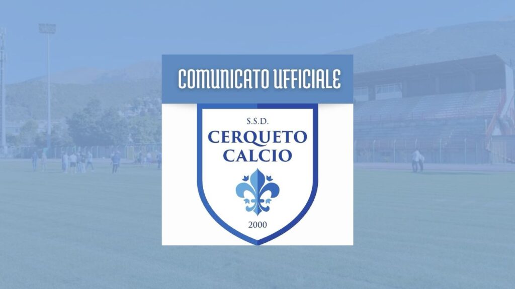 Comunicato Stampa Cerqueto Calcio Cerqueto-Spoleto