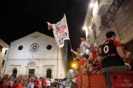 Pizzicata Basket Gualdo Promozione B2 e Festa in Piazza Martiri